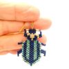 Striped Ladybug - in picasso turquoise and navy - Image 2