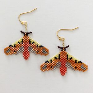Tiger Moth Earrings - Art Deco Style