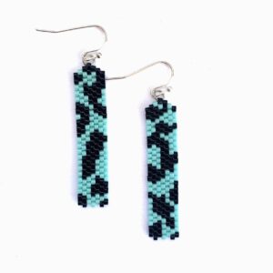 Moth-Inspired Earring in blue